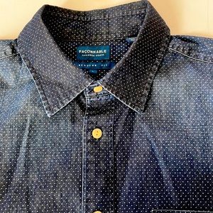Faconnable Denim Taylored Shirt